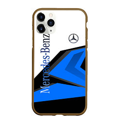 Чехол iPhone 11 Pro матовый Mercedes-Benz, цвет: 3D-коричневый