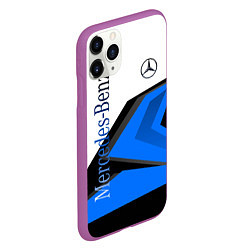 Чехол iPhone 11 Pro матовый Mercedes-Benz, цвет: 3D-фиолетовый — фото 2