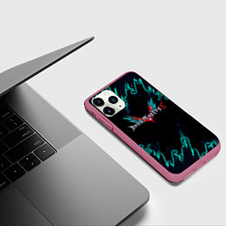 Чехол iPhone 11 Pro матовый DEVIL MAY CRY, цвет: 3D-малиновый — фото 2