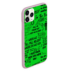 Чехол iPhone 11 Pro матовый GREEN BILLIE EILISH, цвет: 3D-розовый — фото 2