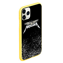 Чехол iPhone 11 Pro матовый Металлика Metallica, цвет: 3D-желтый — фото 2