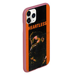 Чехол iPhone 11 Pro матовый HEARTLESS, цвет: 3D-малиновый — фото 2