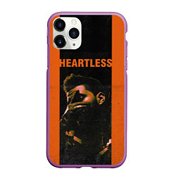 Чехол iPhone 11 Pro матовый HEARTLESS, цвет: 3D-фиолетовый