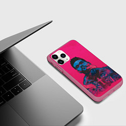 Чехол iPhone 11 Pro матовый The Weekend, цвет: 3D-малиновый — фото 2