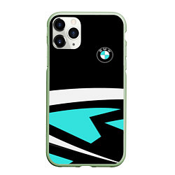 Чехол iPhone 11 Pro матовый BMW, цвет: 3D-салатовый