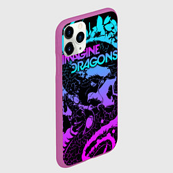 Чехол iPhone 11 Pro матовый Imagine Dragons, цвет: 3D-фиолетовый — фото 2