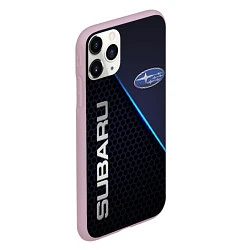 Чехол iPhone 11 Pro матовый SUBARU, цвет: 3D-розовый — фото 2