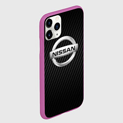 Чехол iPhone 11 Pro матовый NISSAN, цвет: 3D-фиолетовый — фото 2