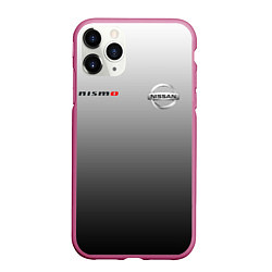 Чехол iPhone 11 Pro матовый NISSAN NISMO, цвет: 3D-малиновый