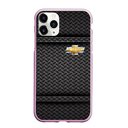 Чехол iPhone 11 Pro матовый CHEVROLET, цвет: 3D-розовый