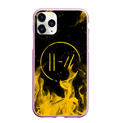 Чехол iPhone 11 Pro матовый TWENTY ONE PILOTS, цвет: 3D-розовый