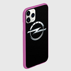 Чехол iPhone 11 Pro матовый Opel, цвет: 3D-фиолетовый — фото 2