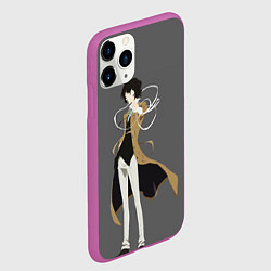 Чехол iPhone 11 Pro матовый Osamu Dazai, цвет: 3D-фиолетовый — фото 2