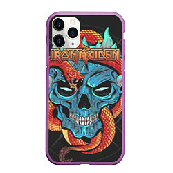 Чехол iPhone 11 Pro матовый Iron Maiden, цвет: 3D-фиолетовый