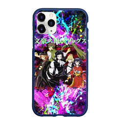 Чехол iPhone 11 Pro матовый Bungou Stray Dogs, цвет: 3D-тёмно-синий