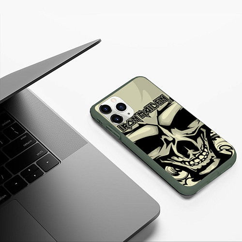 Чехол iPhone 11 Pro матовый Iron Maiden / 3D-Темно-зеленый – фото 3