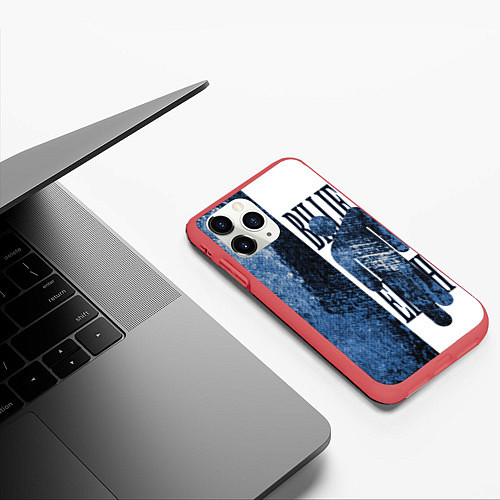 Чехол iPhone 11 Pro матовый Billie eilish / 3D-Красный – фото 3