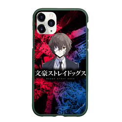 Чехол iPhone 11 Pro матовый Bungou Stray Dogs, цвет: 3D-темно-зеленый