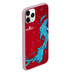Чехол iPhone 11 Pro матовый CS GO Water Elemental, цвет: 3D-розовый — фото 2