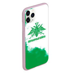Чехол iPhone 11 Pro матовый Пограничные Войска, цвет: 3D-розовый — фото 2