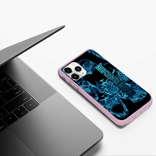 Чехол iPhone 11 Pro матовый Iron Maiden / 3D-Розовый – фото 3