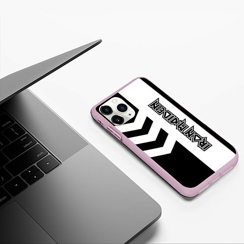 Чехол iPhone 11 Pro матовый Iron Maiden / 3D-Розовый – фото 3