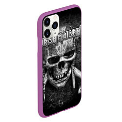 Чехол iPhone 11 Pro матовый Iron Maiden, цвет: 3D-фиолетовый — фото 2