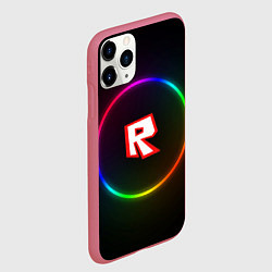Чехол iPhone 11 Pro матовый Roblox, цвет: 3D-малиновый — фото 2