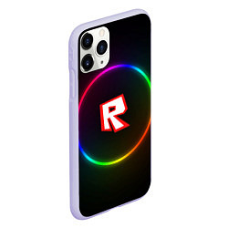 Чехол iPhone 11 Pro матовый Roblox, цвет: 3D-светло-сиреневый — фото 2
