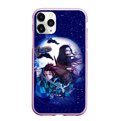 Чехол iPhone 11 Pro матовый KIMETSU NO YAIBA, цвет: 3D-розовый