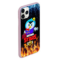 Чехол iPhone 11 Pro матовый BRAWL STARS MRP, цвет: 3D-розовый — фото 2