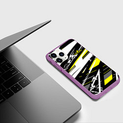 Чехол iPhone 11 Pro матовый Counter-Strike, цвет: 3D-фиолетовый — фото 2