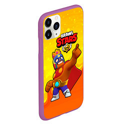 Чехол iPhone 11 Pro матовый Эль Примо brawl stars, цвет: 3D-фиолетовый — фото 2