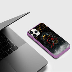 Чехол iPhone 11 Pro матовый Стальной алхимик, цвет: 3D-фиолетовый — фото 2