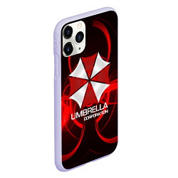 Чехол iPhone 11 Pro матовый Umbrella Corp, цвет: 3D-светло-сиреневый — фото 2