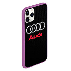 Чехол iPhone 11 Pro матовый AUDI, цвет: 3D-фиолетовый — фото 2