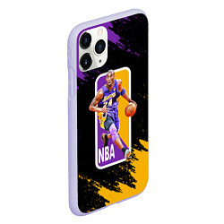 Чехол iPhone 11 Pro матовый LA LAKERS KOBE BRYANT, цвет: 3D-светло-сиреневый — фото 2