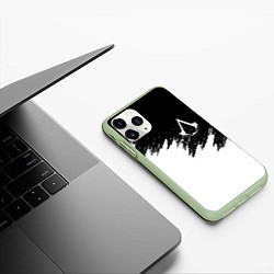 Чехол iPhone 11 Pro матовый ASSASSINS CREED, цвет: 3D-салатовый — фото 2