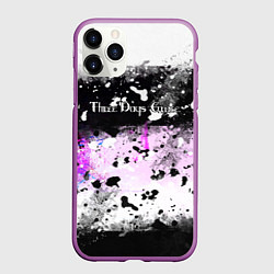 Чехол iPhone 11 Pro матовый THREE DAYS GRACE, цвет: 3D-фиолетовый