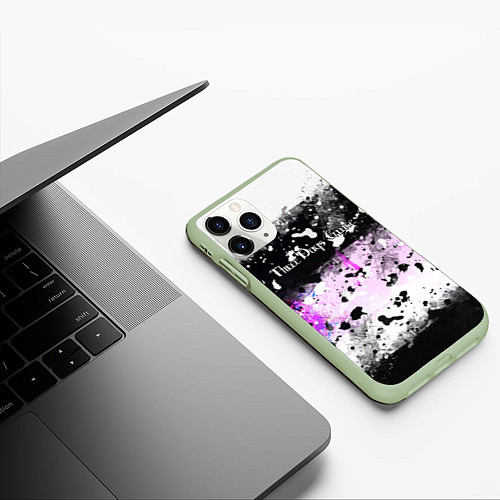 Чехол iPhone 11 Pro матовый THREE DAYS GRACE / 3D-Салатовый – фото 3