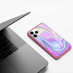 Чехол iPhone 11 Pro матовый Vaporwave, цвет: 3D-малиновый — фото 2