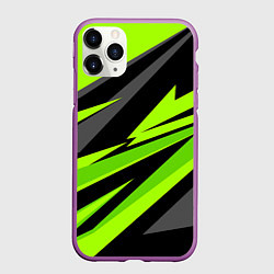 Чехол iPhone 11 Pro матовый Форма для фитнеса, цвет: 3D-фиолетовый