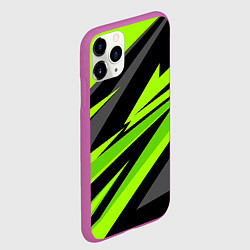 Чехол iPhone 11 Pro матовый Форма для фитнеса, цвет: 3D-фиолетовый — фото 2