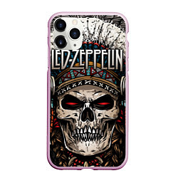 Чехол iPhone 11 Pro матовый Led Zeppelin, цвет: 3D-розовый