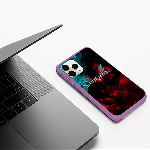 Чехол iPhone 11 Pro матовый DEVIL MAY CRY / 3D-Фиолетовый – фото 3