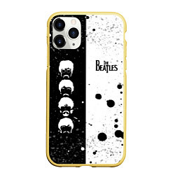 Чехол iPhone 11 Pro матовый Beatles, цвет: 3D-желтый