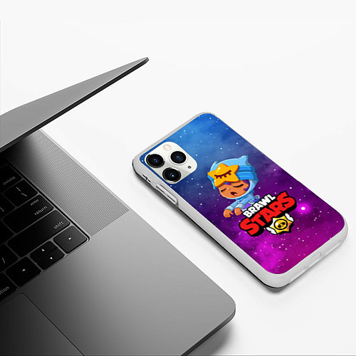 Чехол iPhone 11 Pro матовый BRAWL STARS SANDY / 3D-Белый – фото 3