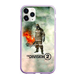 Чехол iPhone 11 Pro матовый The Division 2, цвет: 3D-сиреневый