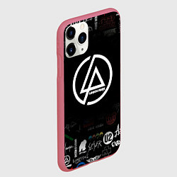 Чехол iPhone 11 Pro матовый LINKIN PARK, цвет: 3D-малиновый — фото 2