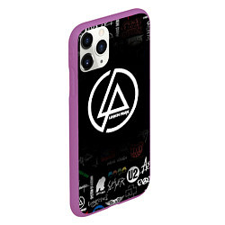 Чехол iPhone 11 Pro матовый LINKIN PARK, цвет: 3D-фиолетовый — фото 2